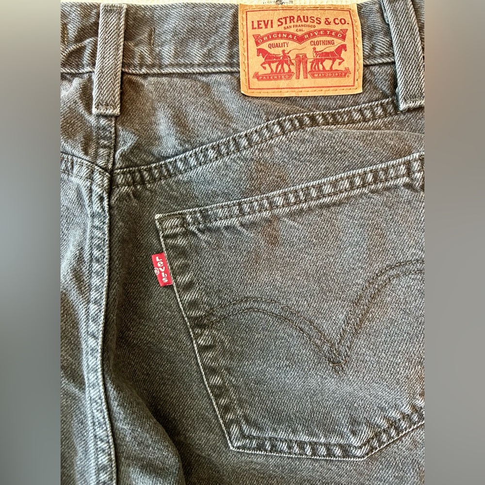 Levi's Gray Mom Shorts